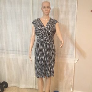 Black and white work dress